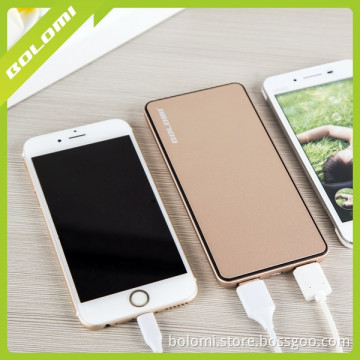 Golden New Mobile Power Bank 6000mAh power bank portable charger external Battery 6000 mAH mobile phone charger Backup powers